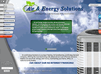 Air and Energy Solutions Company Murfreesboro Website from Portfolio of Andrew Kauffman