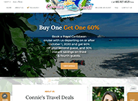 Connies Travel Deals Website from Portfolio of Andrew Kauffman