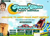 Happy Moon Party Rentals Website from Portfolio of Andrew Kauffman