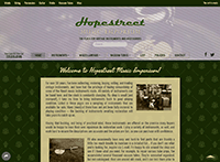 Hopestreet Music Emporium Murfreesboro Website from Portfolio of Andrew Kauffman