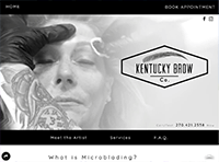 Kentucky Brow Co Murfreesboro Website from Portfolio of Andrew Kauffman