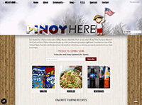 Pinoy Here Murfreesboro Website from Portfolio of Andrew Kauffman