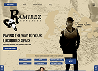 Ramirez Concrete Website from Portfolio of Andrew Kauffman