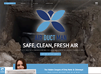 Air Duct Man Website from Portfolio of Andrew Kauffman