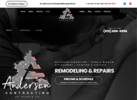 Anderson Contracting of Middle TN Website from Portfolio of Andrew Kauffman