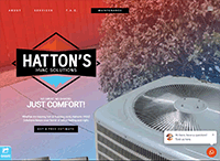 Hattons HVAC Solutions Website from Portfolio of Andrew Kauffman