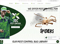 JDC Pest Controls Website from Portfolio of Andrew Kauffman