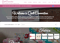 Quilt Connection Shop Website from Portfolio of Andrew Kauffman