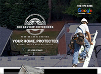 Ridgeview Exteriors Website from Portfolio of Andrew Kauffman