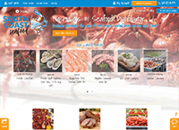 South Coast Seafood Murfreesboro Website from Portfolio of Andrew Kauffman