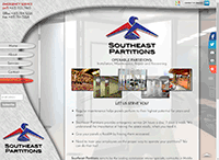 Southeast Partitions Company Murfreesboro Website from Portfolio of Andrew Kauffman