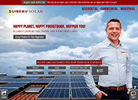 Sunray Solar Website from Portfolio of Andrew Kauffman